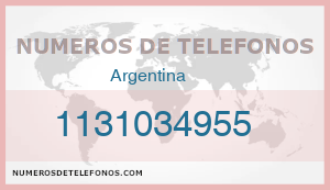 Telefono 1131034955
