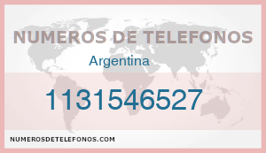Telefono 1131546527