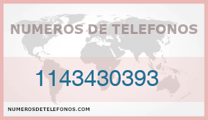 Telefono 1143430393