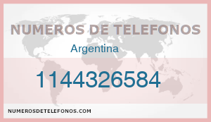 Telefono 1144326584