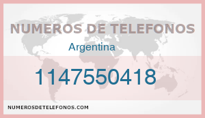 Telefono 1147550418