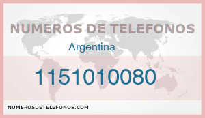 Telefono 1151010080