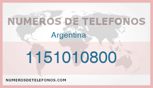 Telefono 1151010800