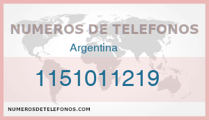 Telefono 1151011219