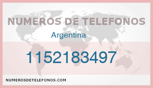 Telefono 1152183497