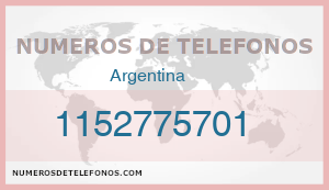 Telefono 1152775701