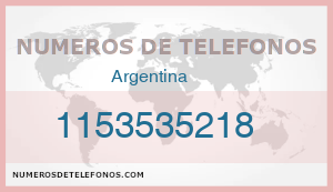 Telefono 1153535218