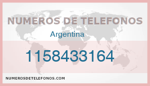 Telefono 1158433164