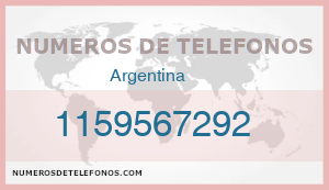 Telefono 1159567292