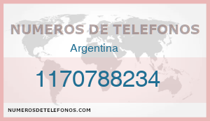 Telefono 1170788234
