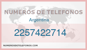 Telefono 2257422714