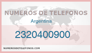 Telefono 2320400900