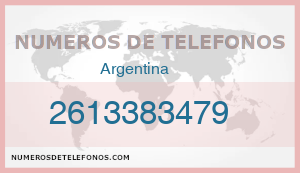 Telefono 2613383479