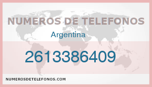 Telefono 2613386409