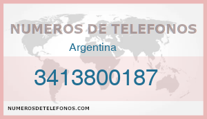 Telefono 3413800187