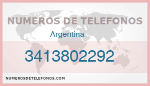 Telefono 3413802292