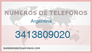 Telefono 3413809020
