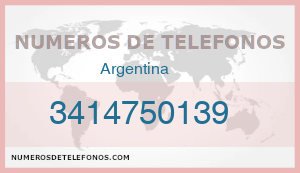 Telefono 3414750139