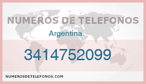 Telefono 3414752099