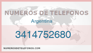 Telefono 3414752680