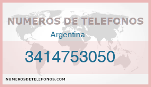 Telefono 3414753050