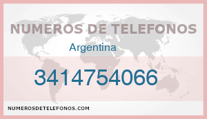 Telefono 3414754066