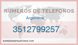 Telefono 3512799257