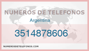 Telefono 3514878606
