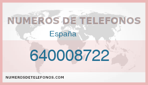 Telefono 640008722