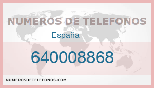 Telefono 640008868