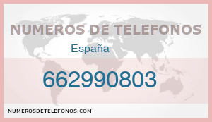 Telefono 662990803