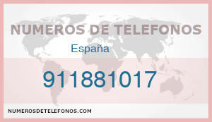 Telefono 911881017