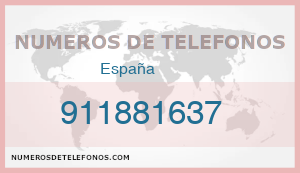 Telefono 911881637