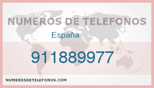 Telefono 911889977