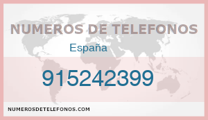 Telefono 915242399
