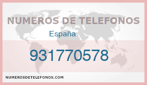 Telefono 931770578