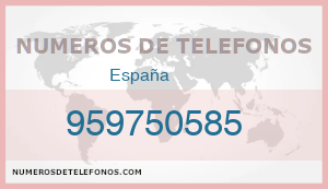 Telefono 959750585