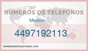Telefono 4497192113