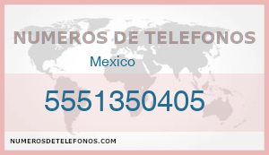 Telefono 5551350405