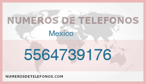 Telefono 5564739176