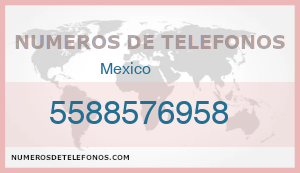 Telefono 5588576958