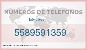Telefono 5589591359