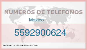 Telefono 5592900624