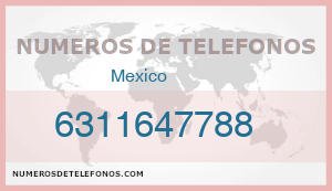 Telefono 6311647788
