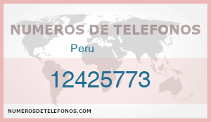 Telefono 12425773