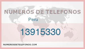 Telefono 13915330