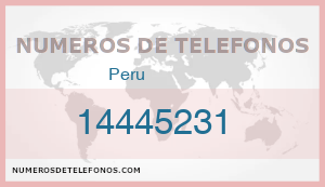 Telefono 14445231
