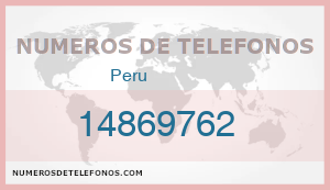 Telefono 14869762