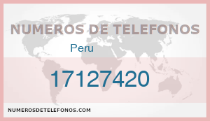 Telefono 17127420
