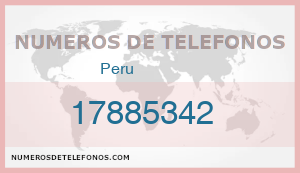 Telefono 17885342